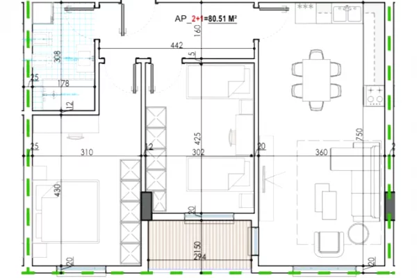 !! SHITET !! Apartament 2+1 ne Kamez.