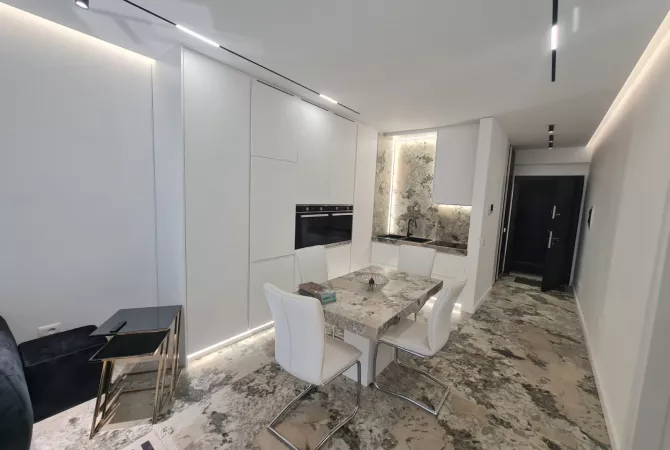 Shtepi me qera Apartament ne Tirane, 1+1, Mobilimi E mobiluar, Pagesa 1,200  Euro.