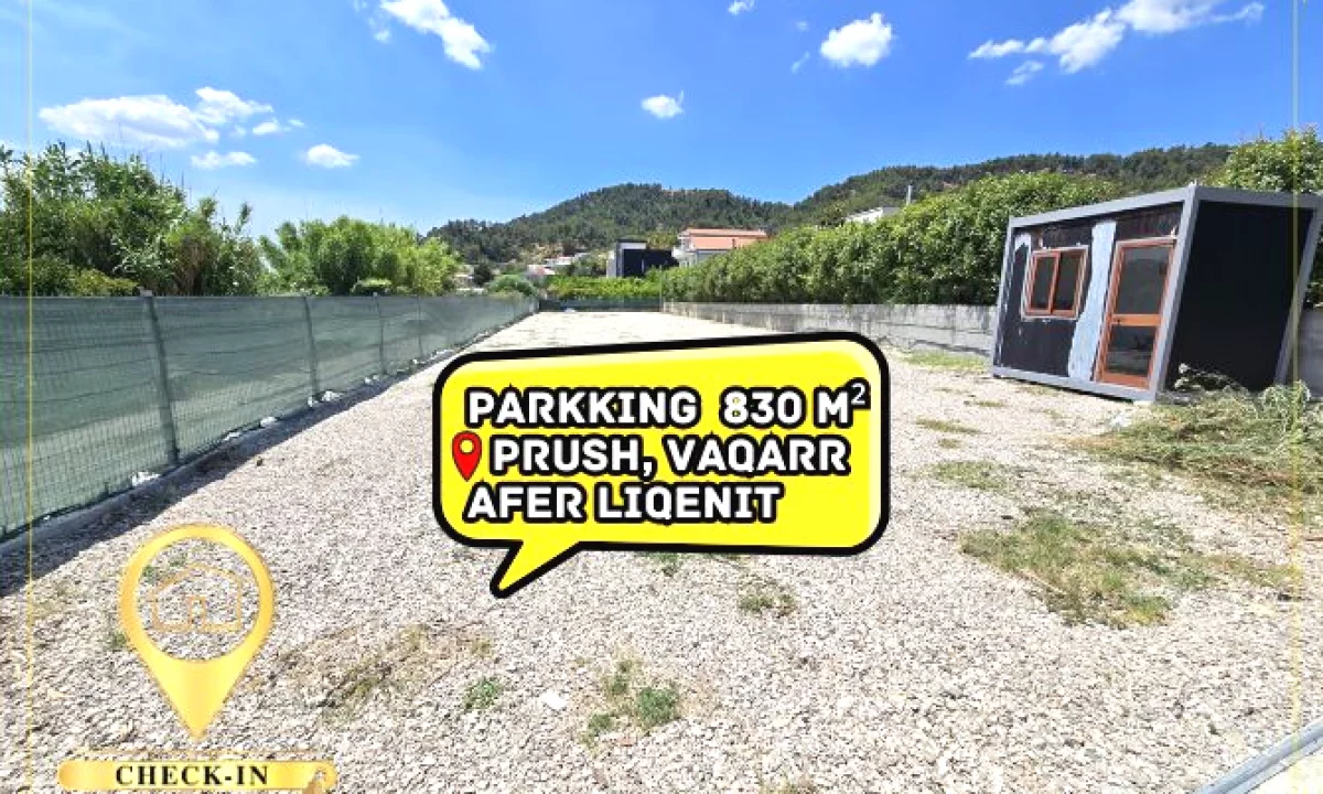Jepet me qera parking ne Prush, Vaqarr, prane Liqenit