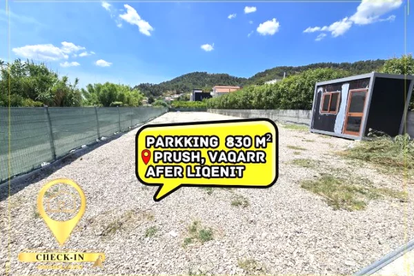 Jepet me qera parking ne Prush, Vaqarr, prane Liqenit