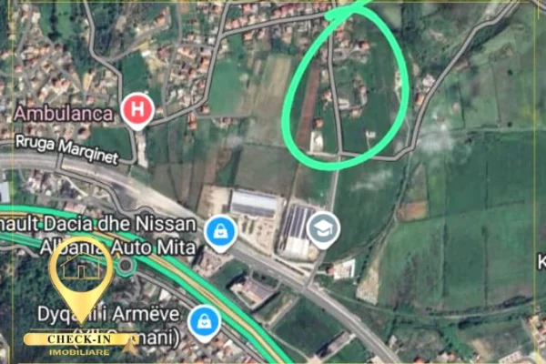 Shitet 10,000 m2 toke + vile ne Vore