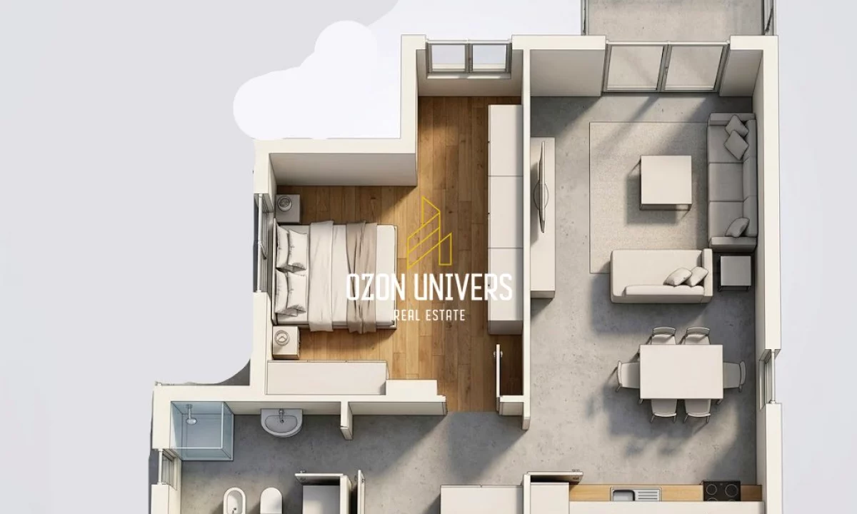 Shtepi ne shitje Apartament ne Tirane, 1+1, Mobilimi Bosh, pa mobiluar, Pagesa 91,728  Euro.