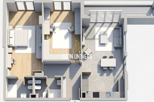 Shtepi ne shitje Apartament ne Tirane, 2+1, Mobilimi Bosh, pa mobiluar, Pagesa 180,490  Euro.