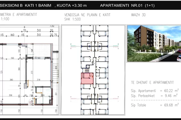 Casa in vendita 1+1 a Tirana - 73,000 Euro