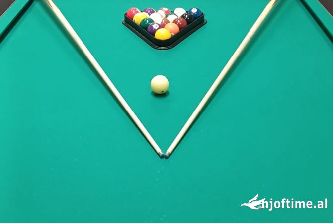 OKAZION SHITEN DY BILARDO PROFESIONALE ME PAJISJE TE REJA