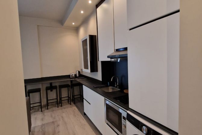 Shtepi me qera Apartament ne Tirane, 1+1, Mobilimi E mobiluar, Pagesa 599  Euro.