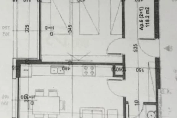 Shtepi ne shitje Apartament ne Tirane, 2+1, Mobilimi Bosh, pa mobiluar, Pagesa 180,000  Euro.