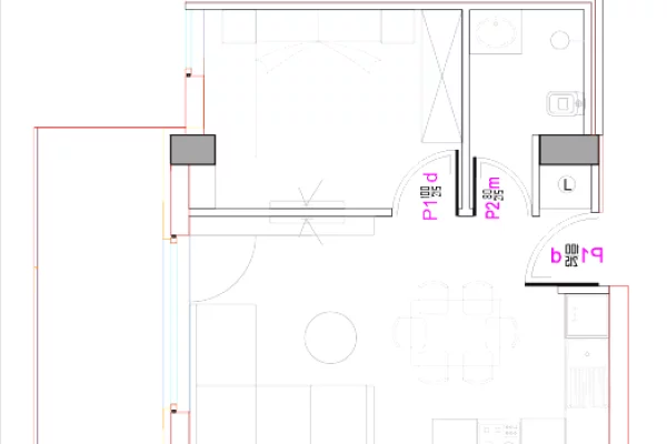 Apartment for sale in Tirana 1+1, Emty