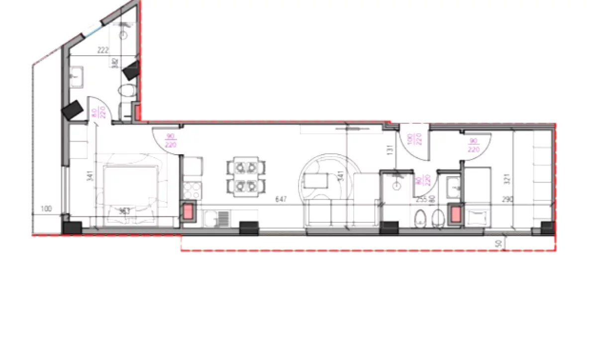 Shtepi ne shitje Apartament ne Tirane, 2+1, Mobilimi Bosh, pa mobiluar, Pagesa 86,850  Euro.