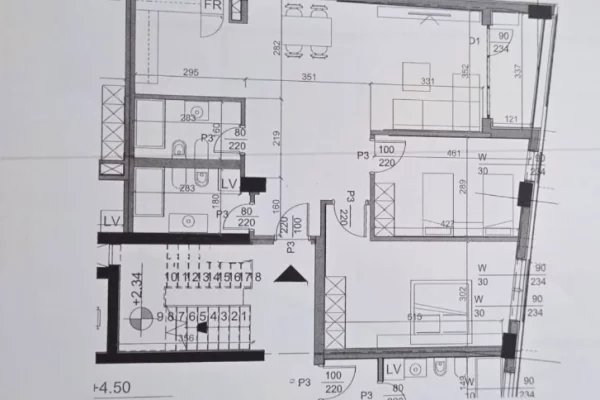 Shtepi ne shitje Apartament ne Tirane, 2+1, Mobilimi E mobiluar, Pagesa 320,000  Euro.
