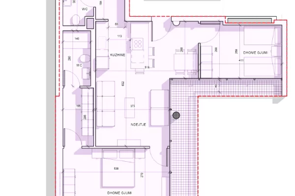 Shtepi ne shitje Apartament ne Tirane, 2+1, Mobilimi Bosh, pa mobiluar, Pagesa 206,920  Euro.