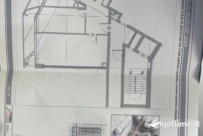 Shtepi ne shitje Apartament ne Tirane, 2+1, Mobilimi Bosh, pa mobiluar, Pagesa 228,600  Euro.