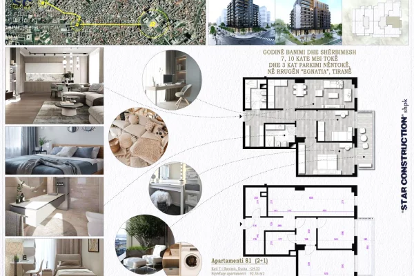 Shitet apartament 2+1+2 Don Bosko