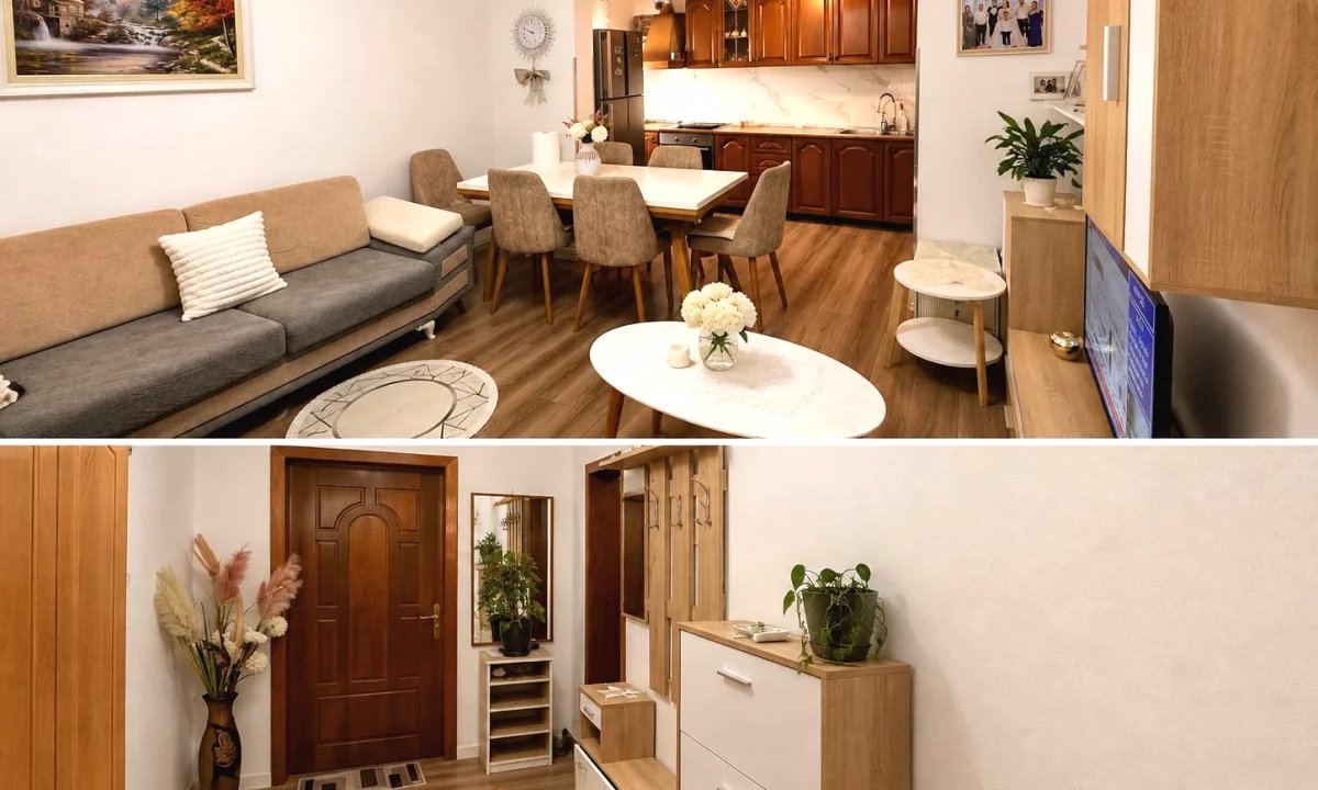 Shtepi me qera Apartament ne Tirane, 1+1, Mobilimi E mobiluar, Pagesa 40,000  Leke.