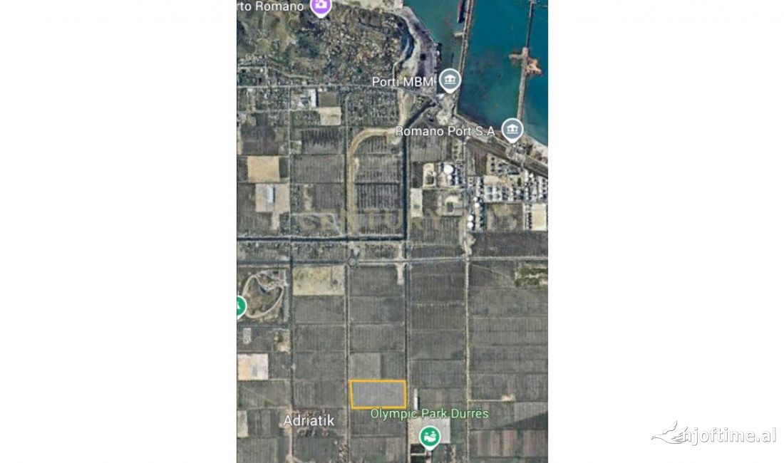 Toke Industriale ne Shitje ne Porto Romano, Durres - 573,300Euro | 19110 m2