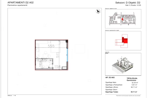 Shtepi ne shitje Garsoniere ne Vlore - 106,700 Euro