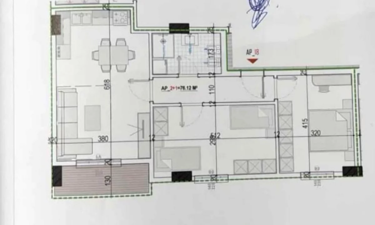 Apartment for sale in Tirana 2+1, Emty