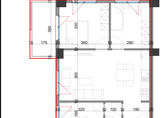 Shtepi ne shitje Apartament ne Tirane, 2+1, Mobilimi Bosh, pa mobiluar, Pagesa 124,000  Euro.