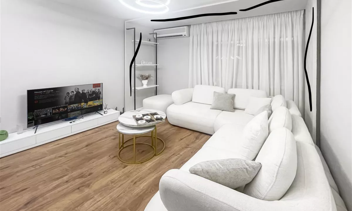 Shtepi me qera Apartament ne Tirane, 1+1, Mobilimi E mobiluar, Pagesa 1,100  Euro.