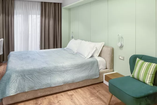 Shtepi me qera Apartament ne Tirane, 1+1, Mobilimi E mobiluar, Pagesa 1,100  Euro.