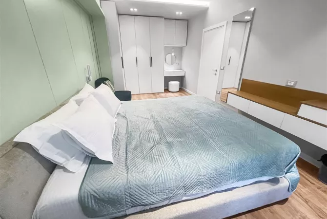 Shtepi me qera Apartament ne Tirane, 1+1, Mobilimi E mobiluar, Pagesa 1,100  Euro.