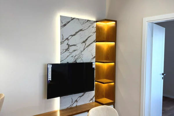 Shtepi me qera Apartament ne Tirane, 1+1, Mobilimi E mobiluar, Pagesa 60,000  Leke.