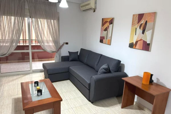 Shtepi me qera Apartament ne Tirane, 1+1, Mobilimi E mobiluar, Pagesa 45,000  Leke.