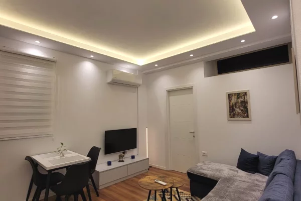 Shtepi me qera Apartament ne Tirane, 1+1, Mobilimi E mobiluar, Pagesa 550  Euro.