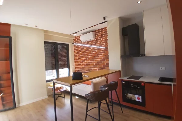 Shtepi me qera Apartament ne Tirane, 1+1, Mobilimi E mobiluar, Pagesa 60,000  Leke.