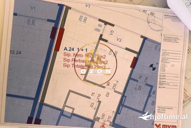 Apartment for sale in Tirana 1+1, Emty