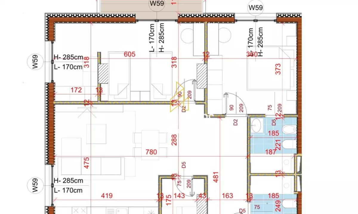 Shtepi ne shitje Apartament ne Tirane, 2+1, Mobilimi Bosh, pa mobiluar, Pagesa 200,632  Euro.