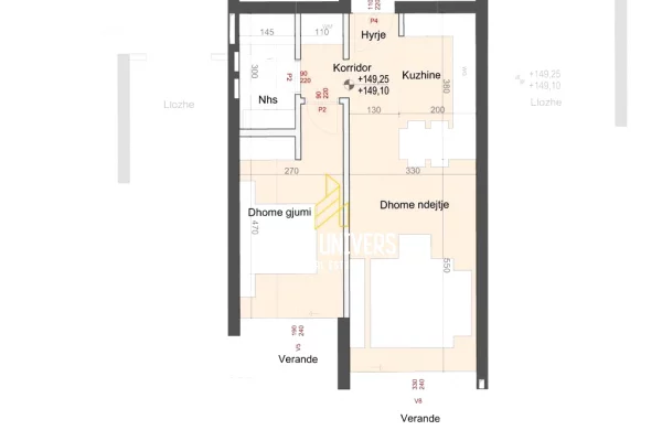 Shtepi ne shitje Apartament ne Himare, 1+1, Mobilimi Bosh, pa mobiluar, Pagesa 250,152  Euro.