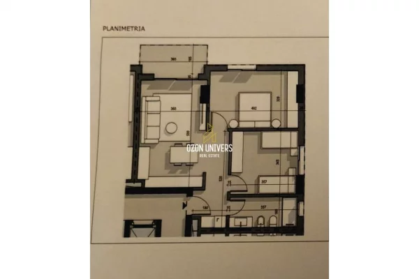 Shtepi ne shitje Apartament ne Tirane, 2+1, Mobilimi Bosh, pa mobiluar, Pagesa 129,195  Euro.