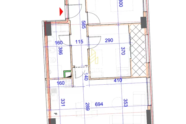 Shtepi ne shitje Apartament ne Tirane, 2+1, Mobilimi Bosh, pa mobiluar, Pagesa 200,491  Euro.