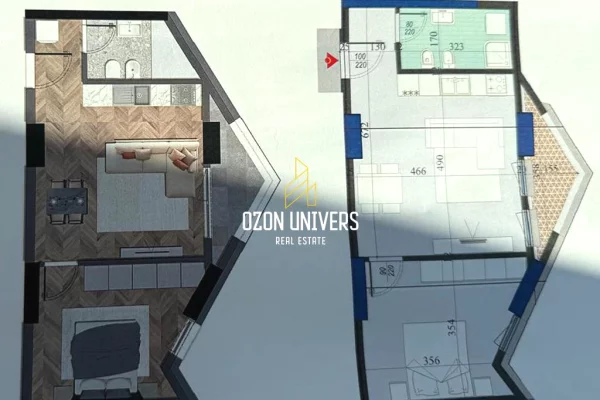 Shtepi ne shitje 1+1 ne Tirane - 126,350 Euro