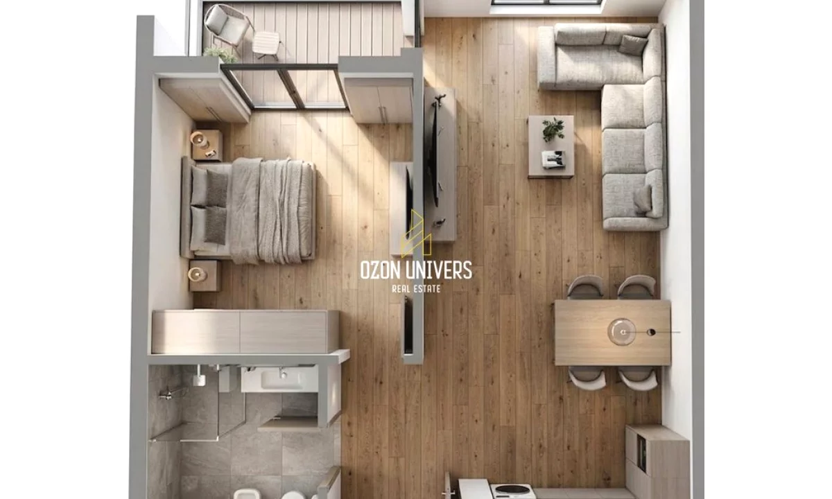 Shtepi ne shitje Apartament ne Tirane, 1+1, Mobilimi Bosh, pa mobiluar, Pagesa 56,185  Euro.