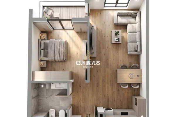 Apartament 1+1 për shitje, Bulevardi Nënë Tereza, Kamëz!