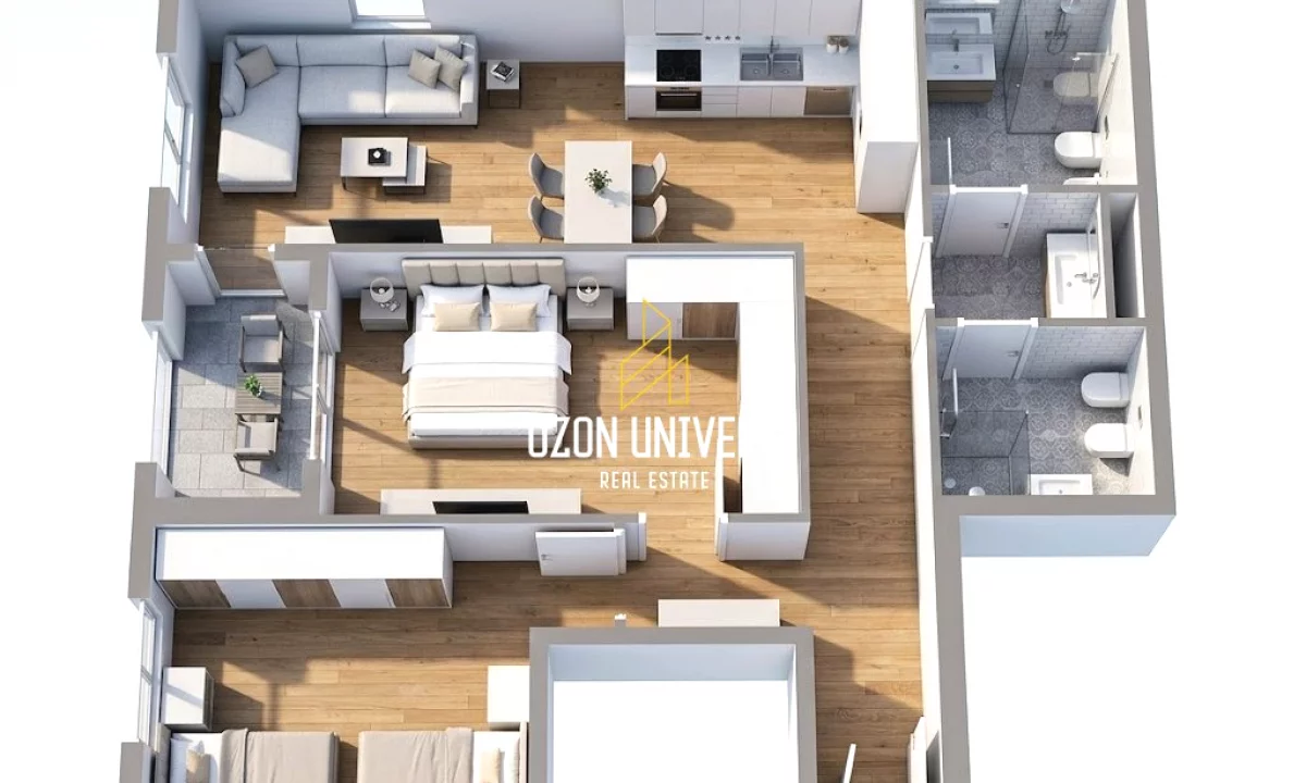 Shtepi ne shitje Apartament ne Tirane, 2+1, Mobilimi Bosh, pa mobiluar, Pagesa 149,500  Euro.