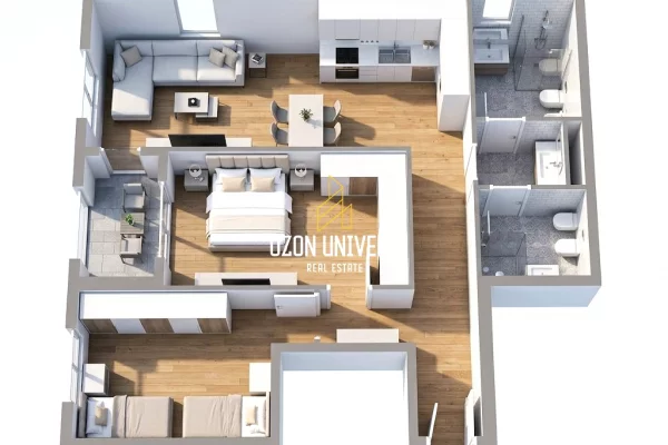 Apartament 2+1+2 për shitje tek Tirana Entry II, ish Dogana!