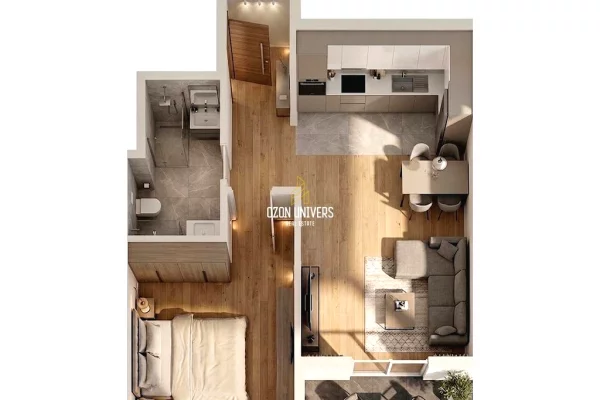 Apartament 1+1 për shitje, Bulevardi Nënë Tereza, Kamëz