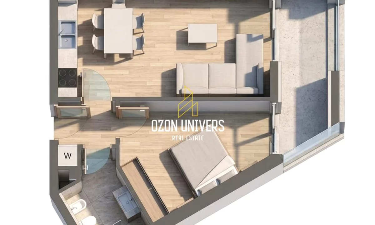 Shtepi ne shitje Apartament ne Himare, 1+1, Mobilimi Bosh, pa mobiluar, Pagesa 225,000  Euro.