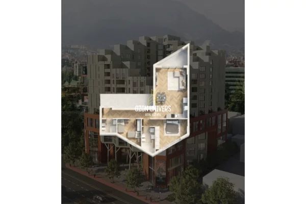 Apartament 2+1+2 për shitje tek Colonnade Residence, Rruga Dritan Hoxha!