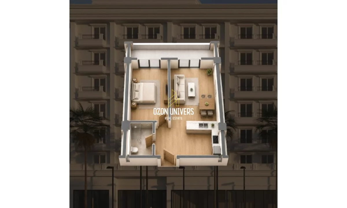 Shtepi ne shitje Apartament ne Durres, 1+1, Mobilimi Bosh, pa mobiluar, Pagesa 80,155  Euro.