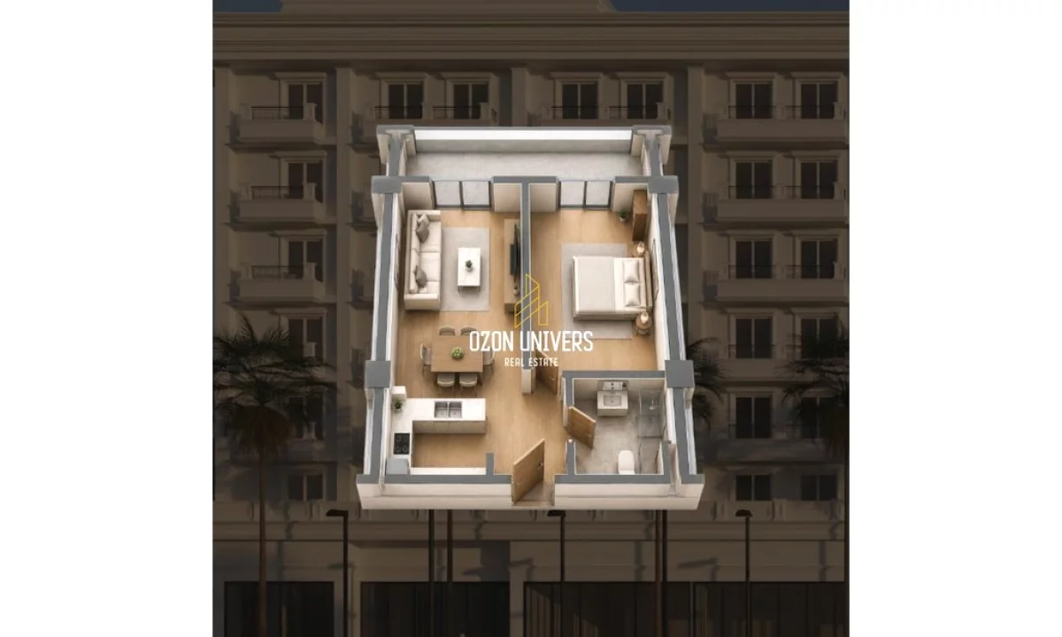Shtepi ne shitje Apartament ne Durres, 1+1, Mobilimi Bosh, pa mobiluar, Pagesa 91,855  Euro.