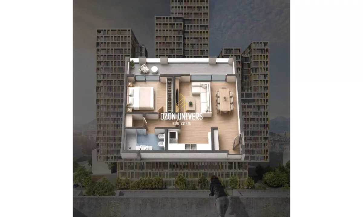 Shtepi ne shitje Apartament ne Tirane, 1+1, Mobilimi Bosh, pa mobiluar, Pagesa 208,750  Euro.