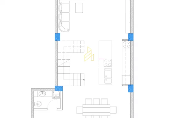 Shtepi ne shitje Duplex(shtepi me 2 kate) ne Tirane, 3+1, Mobilimi Bosh, pa mobiluar, Pagesa 195,000  Euro.
