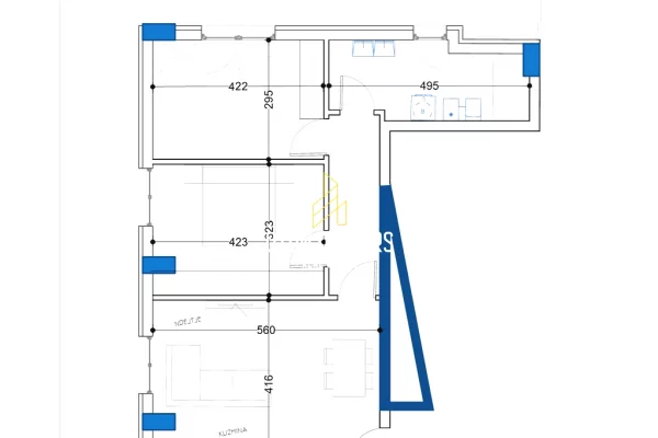 Shtepi ne shitje Apartament ne Tirane, 2+1, Mobilimi Bosh, pa mobiluar, Pagesa 136,212  Euro.