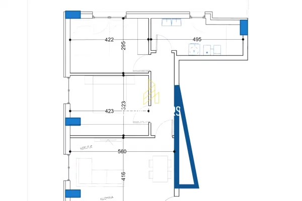 House for Sale Apartment in Tirana, 2+1, Furniture Emty, Payment 136,212  Euro.