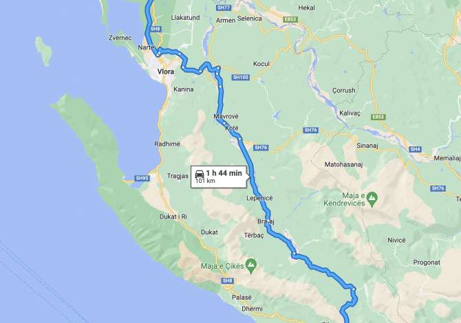 Investo ne Borsh (Himare-Sarande) 500 m2