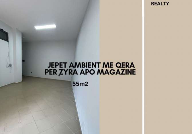 Ambient biznesi me qera 3+1 ne Tirane - 25,000 Leke